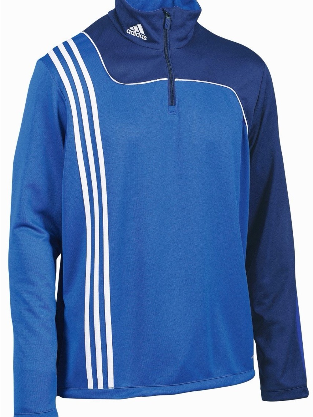 adidas Dual-Tone Royal and Navy Quarter-Zip Training Top